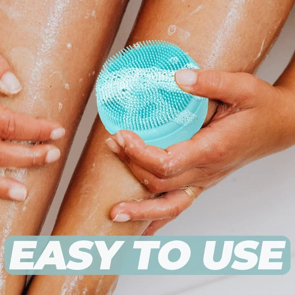 Bath Brush Bathing Silicone Body Scrubber Man Travel Reusable Shower Cleaning