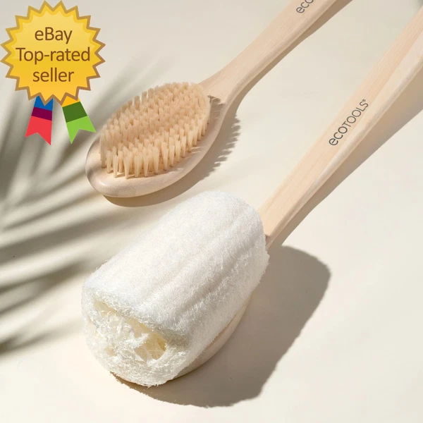 Bath Bristle Brush Bath Brush with Long Handle,Cleanse Back & Hard-To-Reach Area
