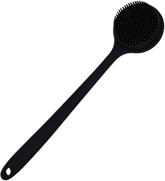 Silicone Body Scrubber, Long Handle Back Scrubber for Body, Shower Srush Back Br