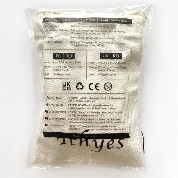 Dry Brushing Body Brush Exfoliating Brush Natural Bristle Bath Brush for Remove