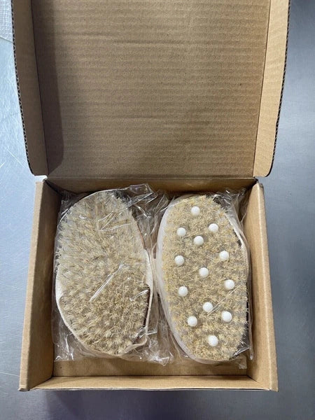 Sportout 2 Pack Bristle Bath And Body Brush Set Wet Or Dry New In Box