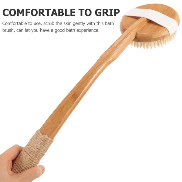 Removable Bath Brush Elderly Man Accessible Shower Scrubber Back