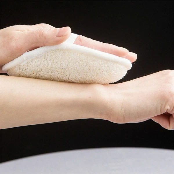 1/2/5X Biodegradable Shower Brushes Natural Loofah Exfoliating Sponge for Bath/
