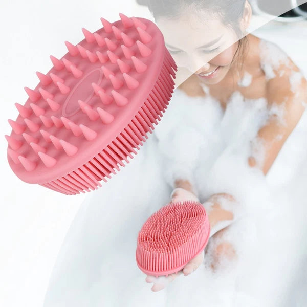 2Pcs Baby Shower Bath Brush Massage Shower Brushes for Home Travel