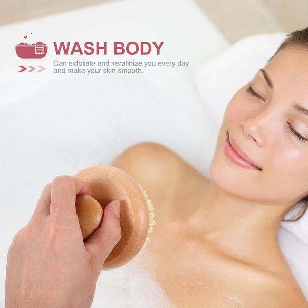 Bath Scrubber Back Exfoliator for Shower Dry Body Brushes Bathing