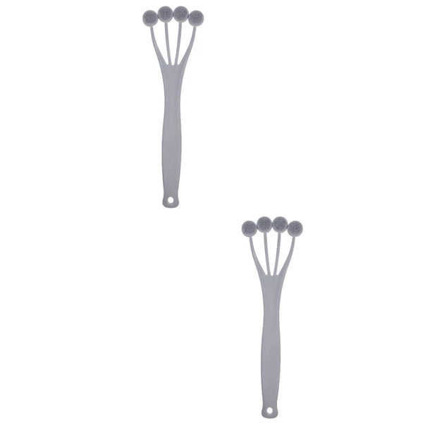 2 Pack Exfoliating Bath Brush Body Brushes for Shower Back Scrubber Men