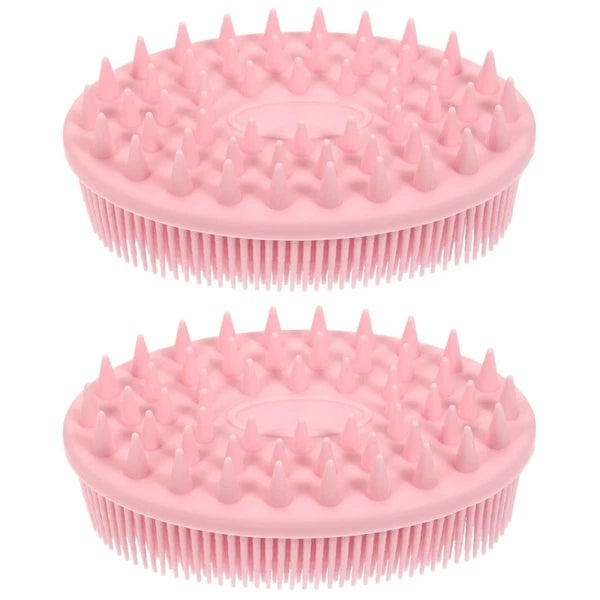 2 Pack Silicone Bath Brush Child Man Massage for Infant Scrubber