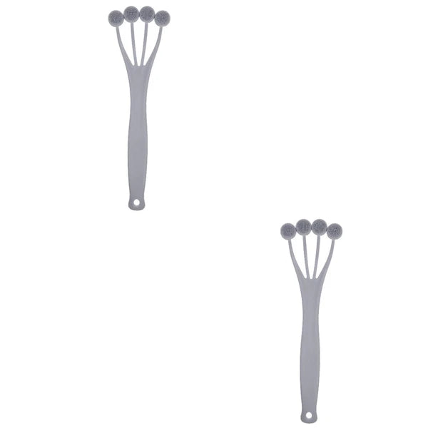 2 Pack Exfoliating Bath Brush Body Brushes for Shower Back Scrubber Men