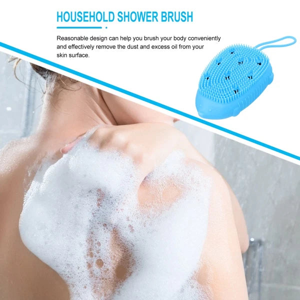 Silicone Bath Brush Woman Baby Shower Cleaning Scrubbers for Home