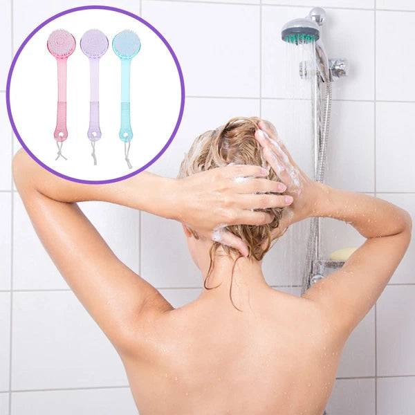 3 Pcs Bath Brush Multi-functional Exfoliating Bathroom Scrubbing