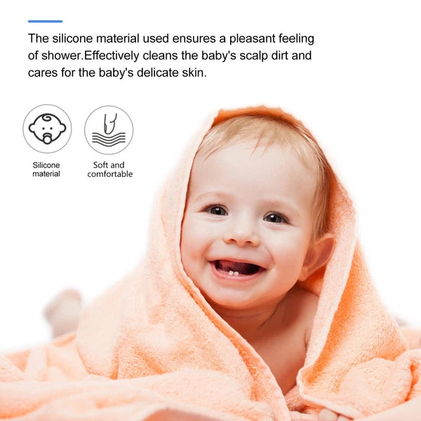 Infant Bath Bathing Scrubber Silicone Infant Shower Brush Bath Brush