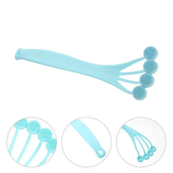 2 Pack Exfoliating Bath Brush Back Scrubber for Shower Miss Long Handle