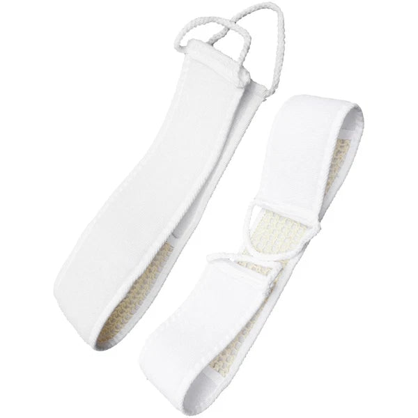2Pcs Exfoliating Bath Scrubber Shower Back Strap Spa Long Skin Cleaning Brush