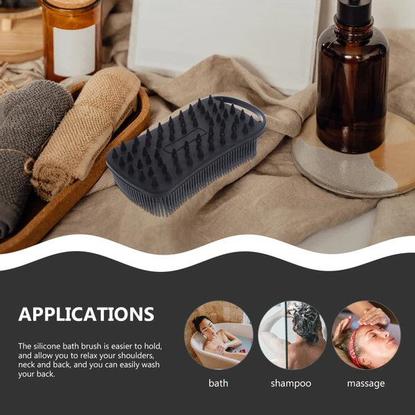 Bath Brush Travel Exfoliating Shower Brushes Silicone Body Scrubber