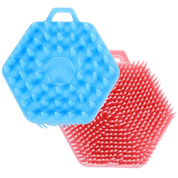 2 Pcs Bath Massage Brush Man Shower Exfoliator Exfoliating Scrubber