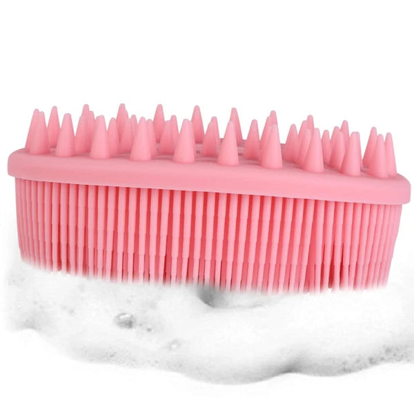 2Pcs Baby Shower Bath Brush Massage Shower Brushes for Home Travel