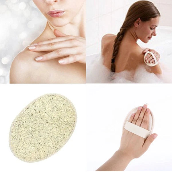 1/2/5X Biodegradable Shower Brushes Natural Loofah Exfoliating Sponge for Bath/