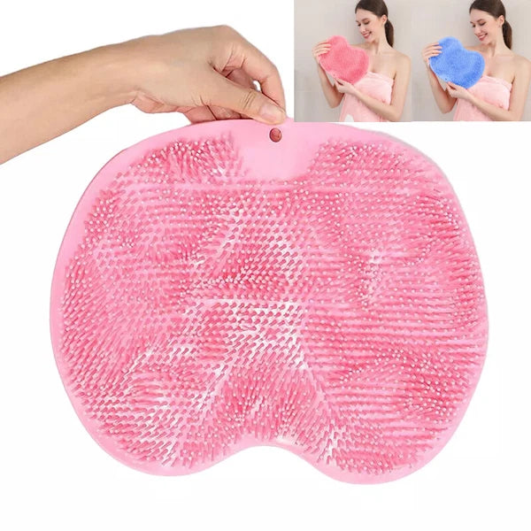 Silicone Rub Back Brush Non-slip Wash Foot Pad  with Sucker Massage Shower Mat