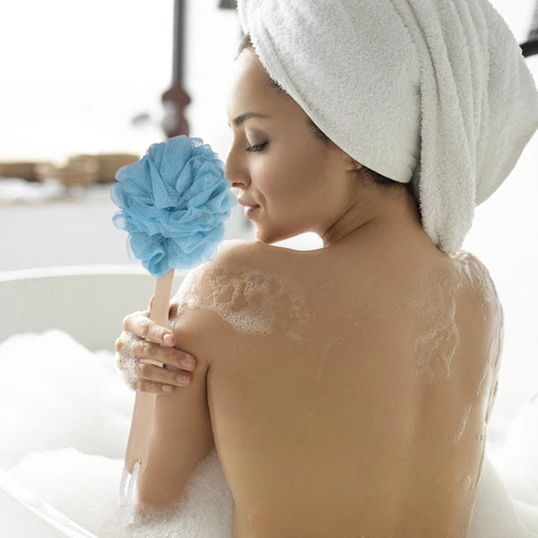 2 Pcs Body Scrubber Brush Exfoliating Shower Brushes Man Long Handle Bathing