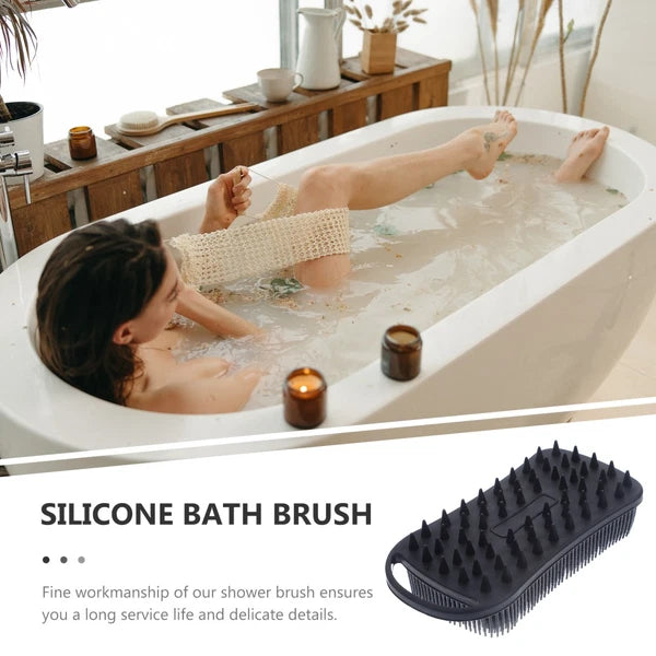 Bath Exfoliating Shower Brushes Body Scrubber Silicone