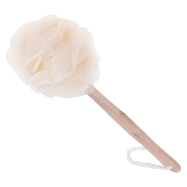 Bath Exfoliating Sponge Brush Long Handle Mesh Loofah Back Scrubber