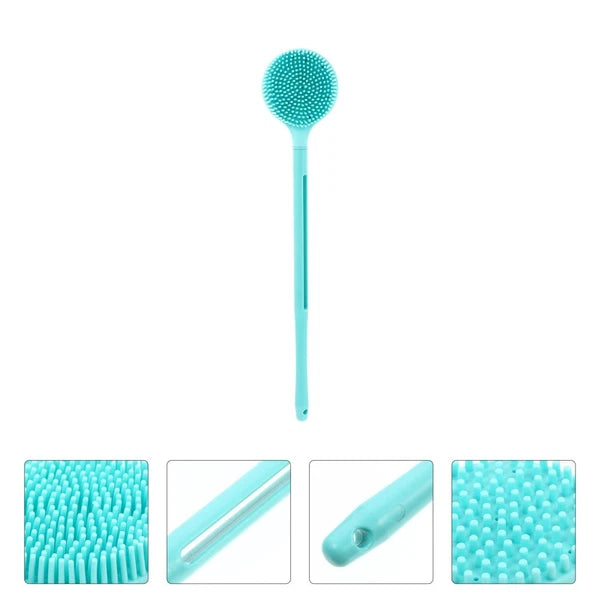 Silicone Body Scrubber Bath Body Brush with Long Handle Shower Brush