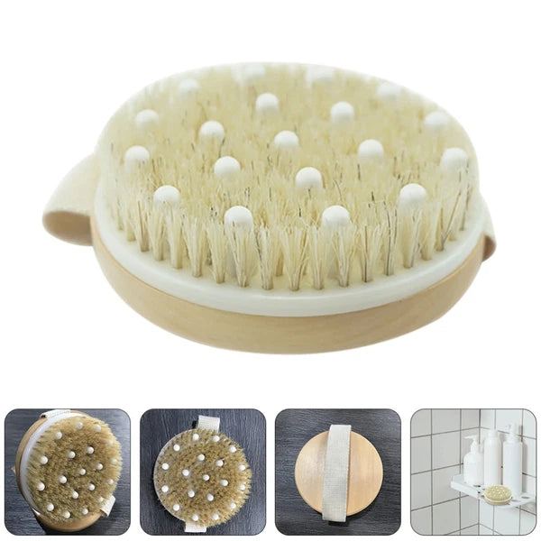 Bath Brush Back Exfoliator Body Scrubber Bathing Tool Unisex Dry