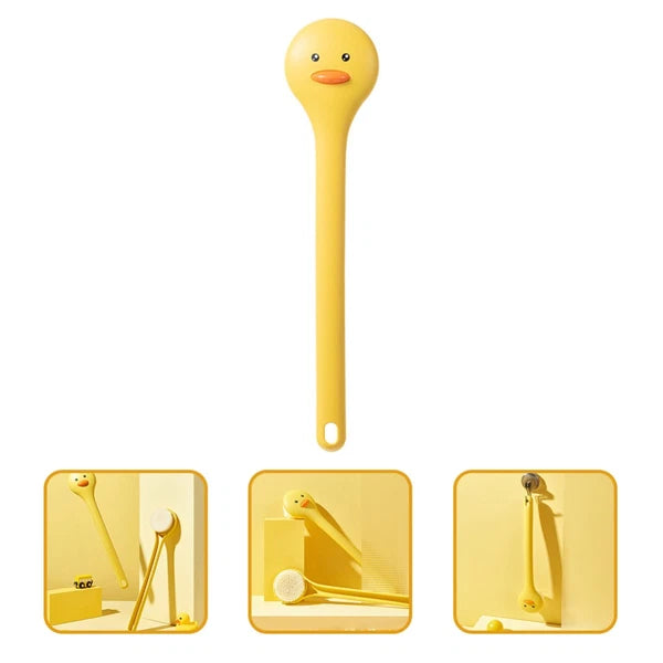 2 PCS Bath Brush Body Shower Scrubber Long Handle Wall-mounted Intelligent