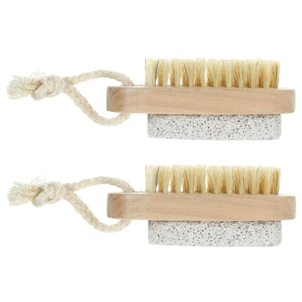 2 Pcs Double-sided Brush of Stepping Foot Scrubber Exfoliating Bath