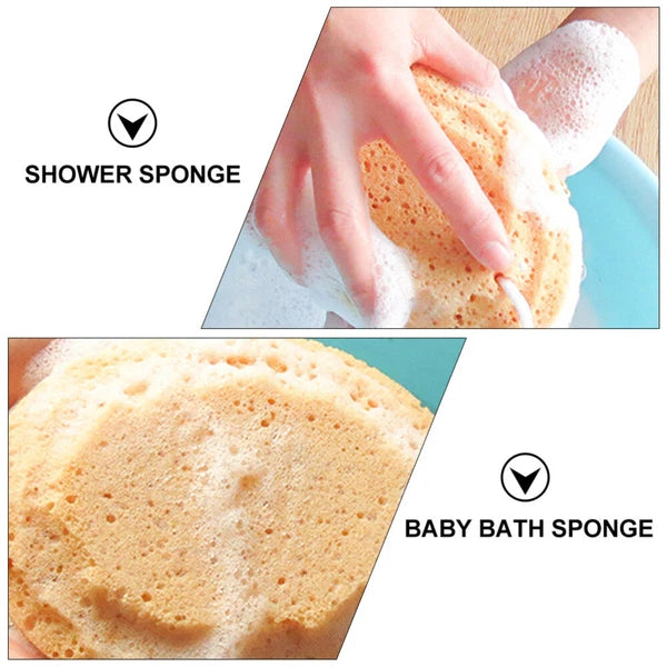 4Pcs Adult Shower Sponge Bath Natural Sea Massaging Household Bathing Brush