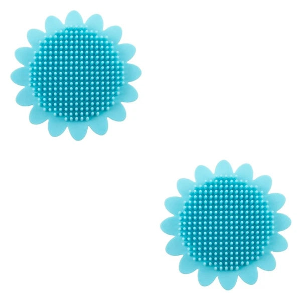 2pcs Shampoo Brush Durable Bath Brush Portable Bath Brush Back Rub Silicone