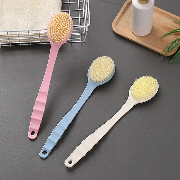 Long Handle Rubbing Back Bath Brush Flower Ball For Adult Soft Hair Dual PurYYR