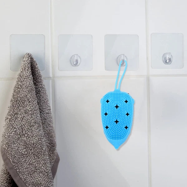 1Pc Silicone Bathing Brush Household Shower Brush Useful Body Bathing Scrubber
