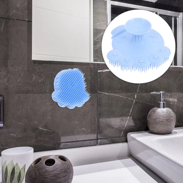 Infant Bath Bathing Scrubber Silicone Infant Shower Brush Bath Brush