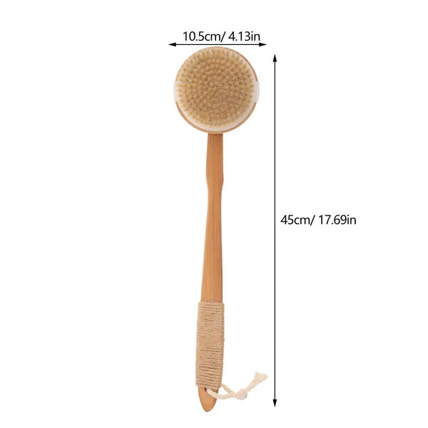 Removable Bath Brush Elder Women's Shower Scrubber Handle Cleaner for