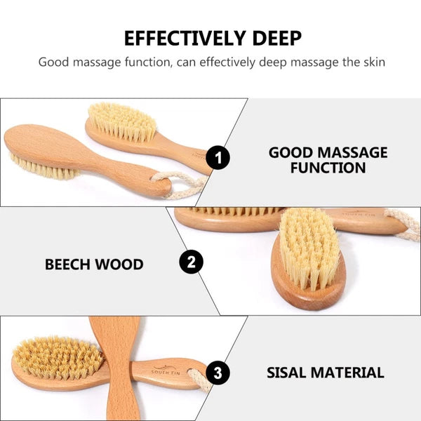 1Pc Exfoliating Shower Brush Massage Brush Practical Bathing