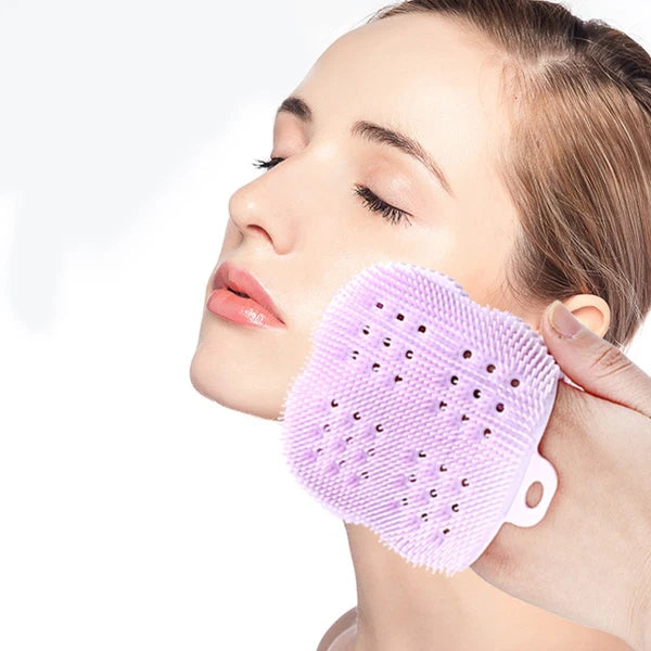 2pcs Shower Brush Practical Massage Brush Creative Bathing Scrubber Body