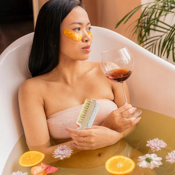 2 Pcs Double-sided Brush of Stepping Foot Scrubber Exfoliating Bath