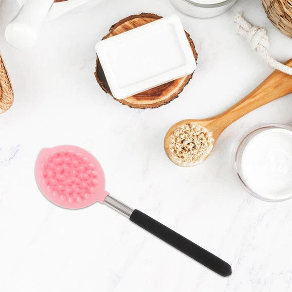 2 Pcs Bath Brush Child Body Bathing Tool Ergonomic Silicone Scrubber